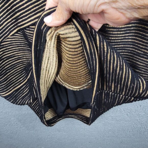 Sara Campbell Midi Wool Blend Cowl Neck Sweater Dress Striped Cozy Trending - Picture 10 of 13